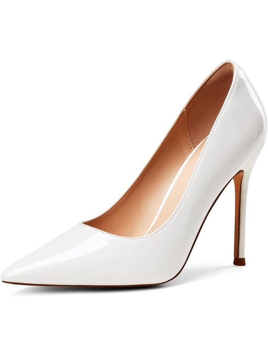 Elisabeth lang Shoes - Elisabeth Lang Classic White Patent Pointed-Toe Stiletto Pump